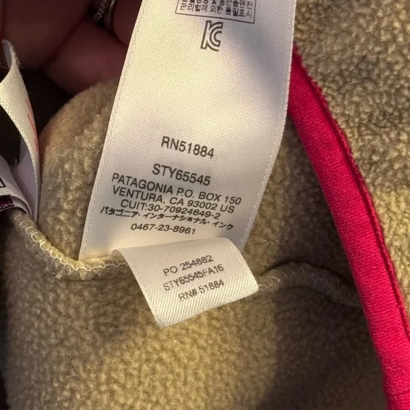 Patagonia Lightweight Synchilla Snap-T Pullover Pink Tan Colorblock Large 12